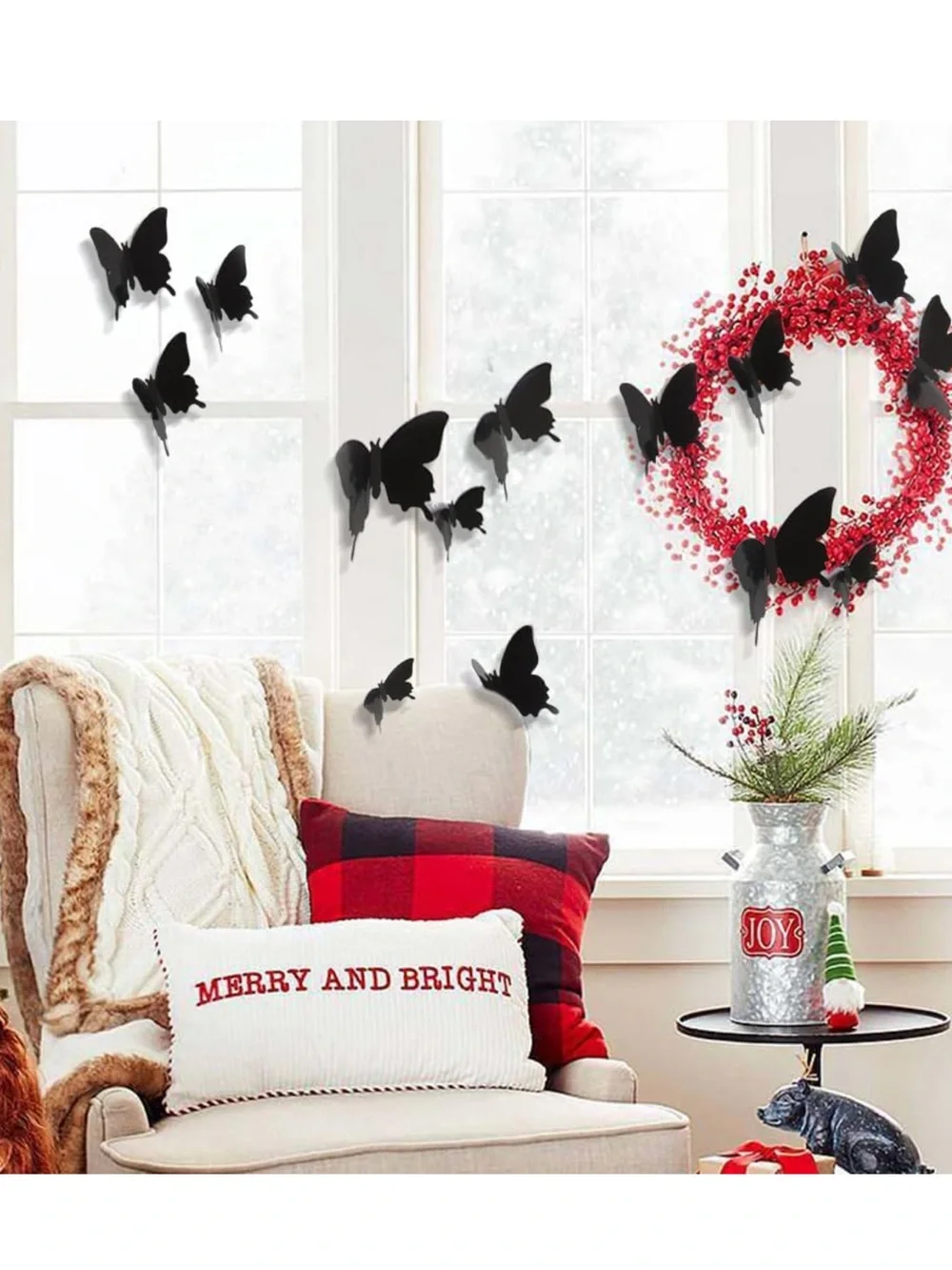 Black Butterfly Decorative Home Wall Art - Wall Decals